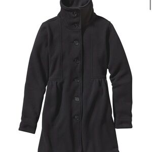 Patagonia Better Sweater Pea Coat Black Fleece Jacket